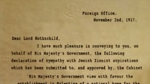 The Rothschild family paid out the British Government to create Israel under the Zionist Foundation