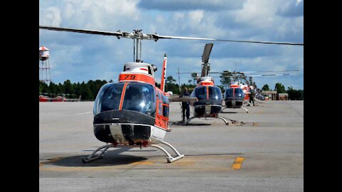 Training helo crash injures two