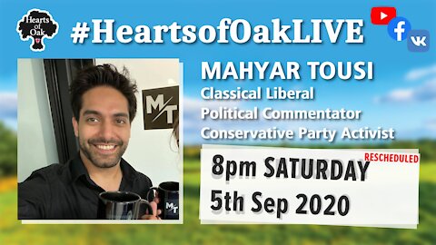 Livestream with Mahyar Tousi Conservative Political commentator 5.9.20