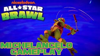 🎮👾🕹 Nickelodeon All-Star Brawl - Michelangelo - Nintendo Switch Gameplay 🕹👾🎮 😎Benjamillion