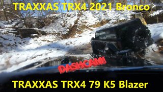 TRAXXAS TRX4 1979 K5 Blazer Dashcam with TRX4 2021 Bronco