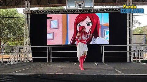 Apresentação Cosplay de Erza Scarlet do anime Fairy Tail no 23º Ribeirão Preto Anime Fest (2022)