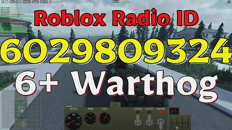 Warthog Roblox Radio Codes/IDs