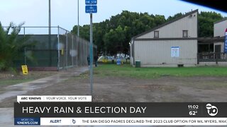 Heavy rain expected to hit San Diego County on Election Day