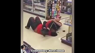 Cop uses Jiu Jitsu to arrest a violent thief