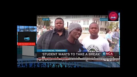 White South African College urinates on Black College students belongings #SouthAfrica #Racism