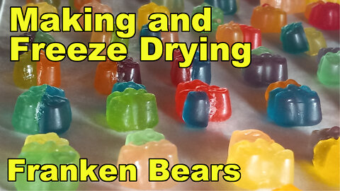Franken Gummi Bears for Halloween - Freeze Dried