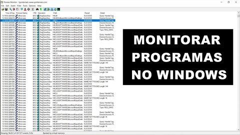 Monitorar programas no Windows com o PROCMON