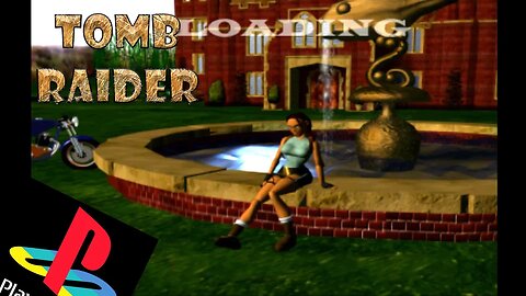 Tomb Raider 1 PS1 (1996) - Training at Lara's House