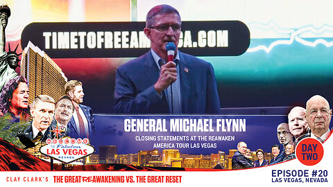 General Flynn | Closing Statements at the ReAwaken America Tour Las Vegas | Request Tickets Via Text 918-851-0102