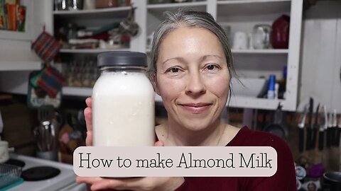 How to make ALMOND MILK at home
