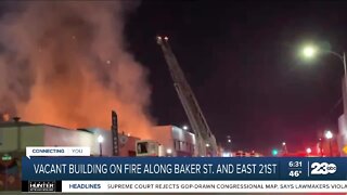 Bakersfield fire crews battle Old Town Kern blaze