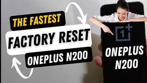 How to Factory Reset Hard Reset OnePlus Nord N200 Fastest Video Ever Made