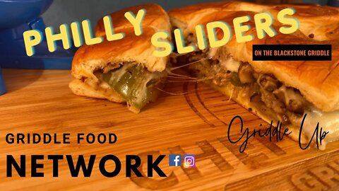 Griddle Cooking | Philly Cheesesteak Sliders on the 36'' Blackstone Griddle Culinary Series