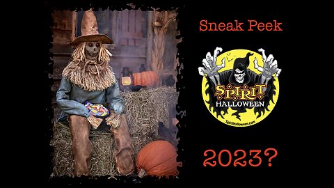🎃SPIRIT HALLOWEEN 2023 NEW ANIMATRONIC SNEAK PEEK - Scary Sitting Scarecrow!!👻