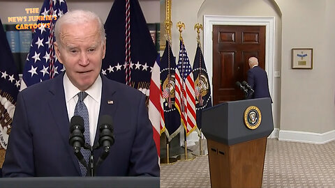 Biden blames Trump for failing banks, tells American people that they are confident in his administration, brags again about returning jobs, and leaves ignoring questions.