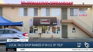 San Diego taco shop ranked best in U.S. by Yelp