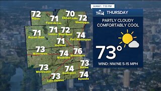 Mostly clear and cool Wednesday night