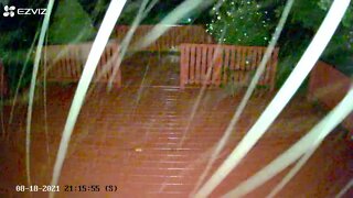 Heavy rain caught on my security Camera