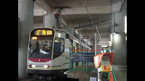 [愛車大長征]輕鐵1064行走614線往屯門碼頭行車片段
