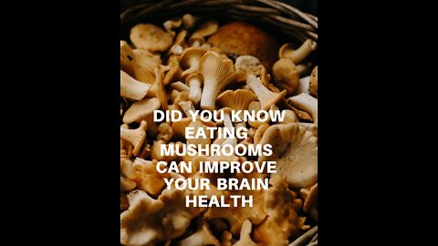Did you know eating mushrooms can improve your brain health