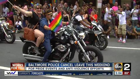 Police cancel leave amid Pride events, anti-violence effort