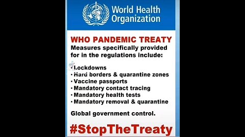 World Health Organization's Fraudulent Pandemic Treaty