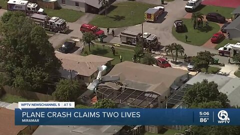 2 killed when plane crashes into home in Miramar