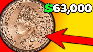 1861 Indian Head Pennies Worth A LOT of Money!