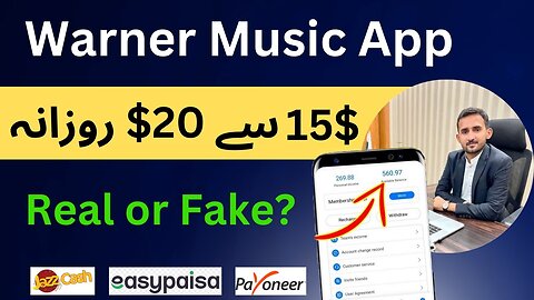 Best Online Earning App Without Investment | Warner Music Earning App Real or Fake