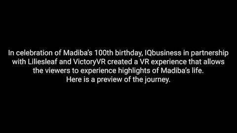 Virtual reality journey to 'walk in Mandela's footsteps' launched (Azo)