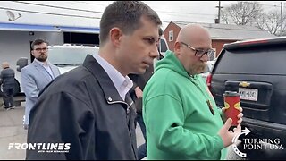 MISERABLE MAYOR PETE! Buttigieg Finally Makes Way to East Palestine, Ducks Reporters