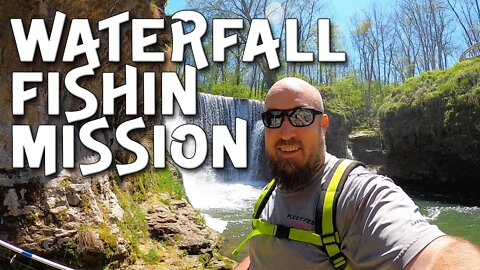 Fishing in a waterfall gorge in Ohio!