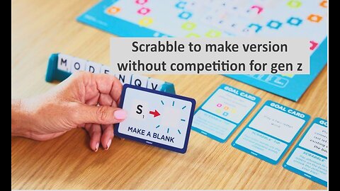 Scrabble version removes competition to attract gen z