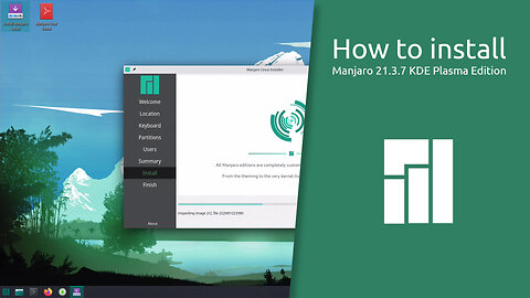 How to install Manjaro 21.3.7 KDE Plasma Edition