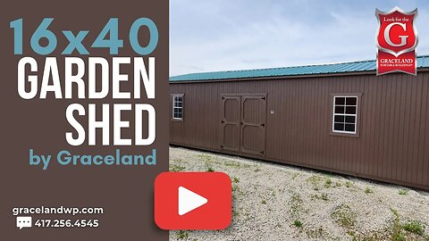 🎅🎄CHRISTMAS SALE!🎁 🔎16x40 Garden Shed by Graceland ⏰HURRY! ENDS 12/31💬MESSAGE ME NOW!