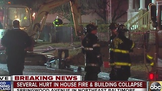 4 hurt, 6 children unaccounted for in northeast Baltimore house fire