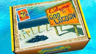 Unboxing the SpongeBob Squarepants Bikini Bottom Goo Lagoon Theme Subscription Box for Summer 2022