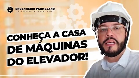 RÁPIDA APRESENTAÇÃO DA CASA DE MÁQUINAS DO ELEVADOR!