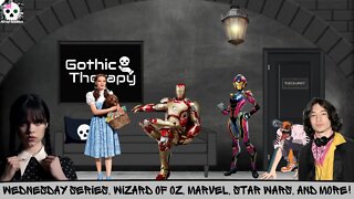 Psycho-Synopsis: Wednesday Series, Wizard of Oz, Marvel, Star Wars and More!