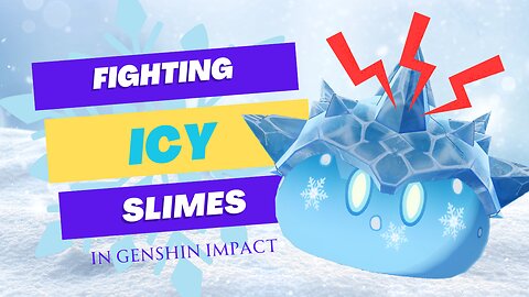 Genshin Impact - FIghting Icy Slimes to get Noelle's Talent Material