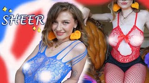 Sheer bodysuit try on haul memorial Day