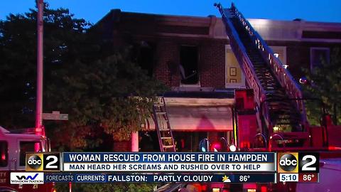 Firefighters injured battling rowhome fire in Hampden
