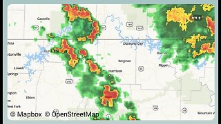 Heavy rain in Harrison, Arkansas (Thursday, June 8th, 2023)
