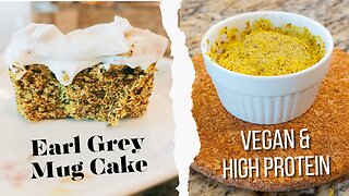 90-Second Easy Vegan Protein Earl Grey Mug Cake Recipe