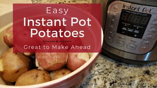 It's So Easy to Cook Potatoes in your Instant Pot