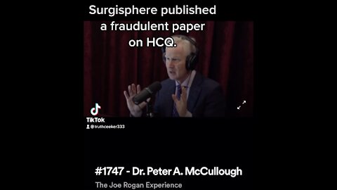 Surgisphere published a false story on HCQ in 2020