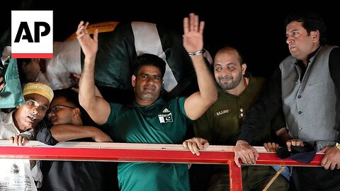 Pakistan's Olympic gold medalist Arshad Nadeem arrives in Lahore to a warm welcome