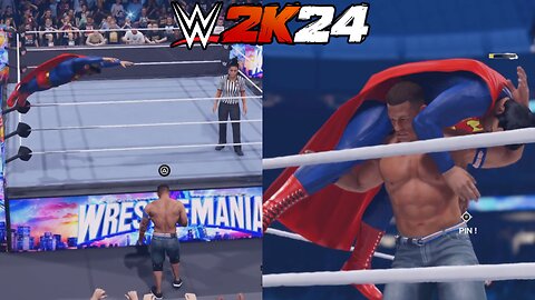 WWE 2K24: Superman VS John Cena