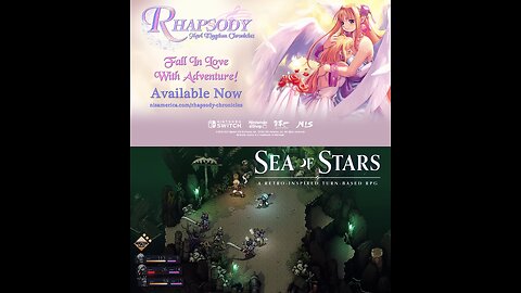 Rhapsody Marl Kingdom Chronicles + Sea of Stars Available Now Launch Trailers (NIntendo Switch,PS4 and PS5)